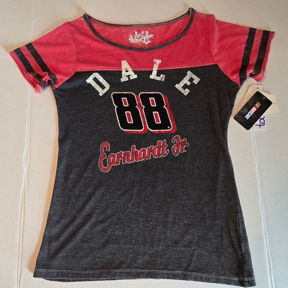 Dale Earnhardt Jr #88 Touch by Alyssa Milano Short Sleeve T-Shirt Womens XL NWT